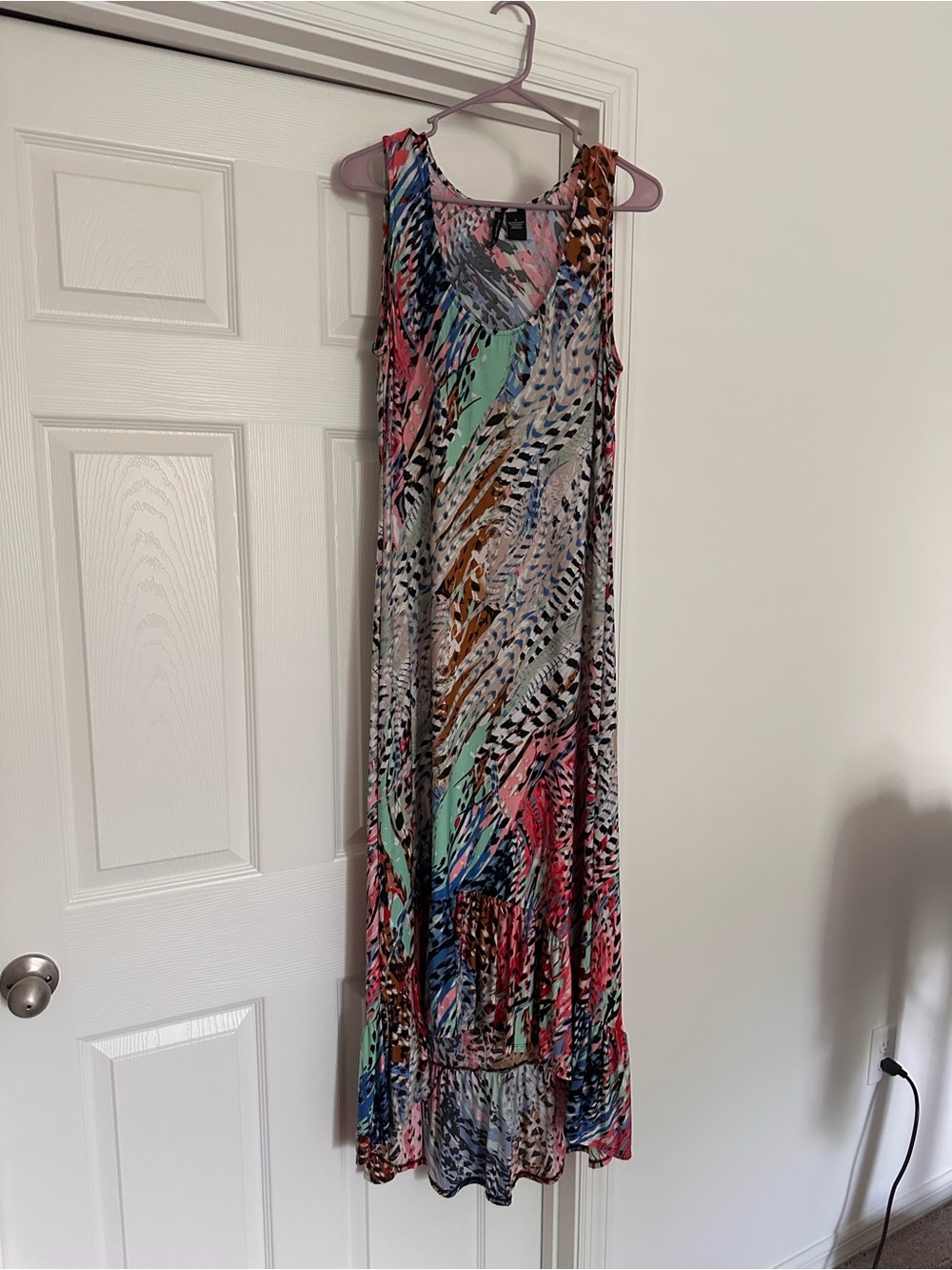 new directions Multicolor Sleeveless Printed Maxi Dress